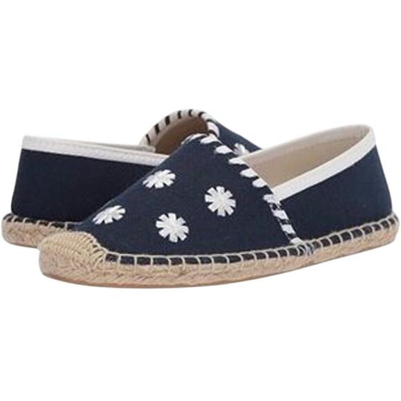 NWT Jack Rogers Kids' Midnight Navy Miss Palmer Espadrille Flats Size 4M - Picture 1 of 8